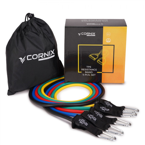 Резинка для фитнеса  Cornix 5 шт 4.5-13.6 кг XR-0051 - фото №4